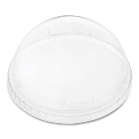 Karat PET Lids, Fits 12 oz to 24 oz Cold Cups, No Hole Dome Lid, Clear, 1000PK C-KDL626-NH